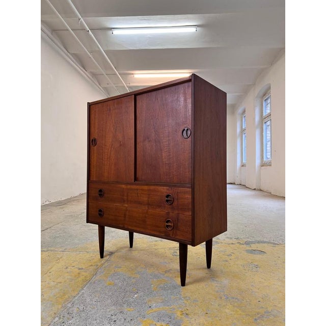 Wood Teak Cabinet, Denmark For Sale - Image 7 of 11