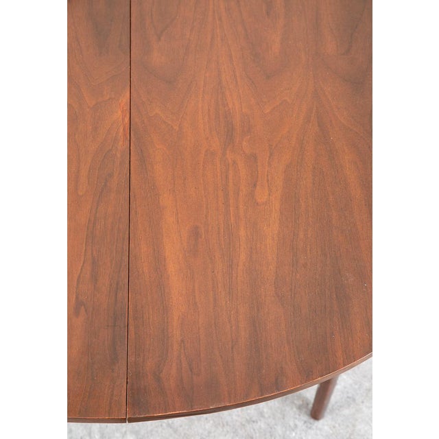 Mid Century Modern Dining Table Round Oval Drexel Declaration Round Kipp Stewart Leaf For Sale - Image 12 of 12