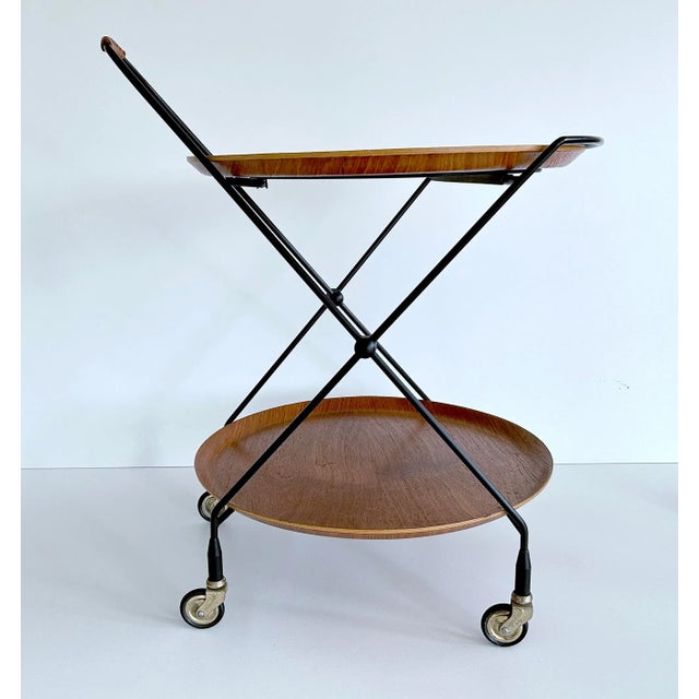 Mid-Century Modern Vintage Scandinavian Cart, 1960s For Sale - Image 3 of 13