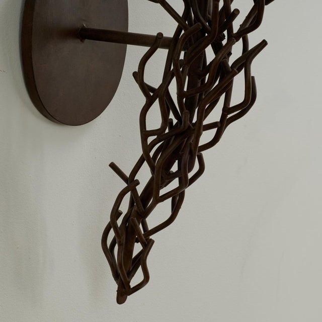 Black Set of Three Vintage Faux Coral Wall Sconces by Dana Creath Designs For Sale - Image 8 of 13