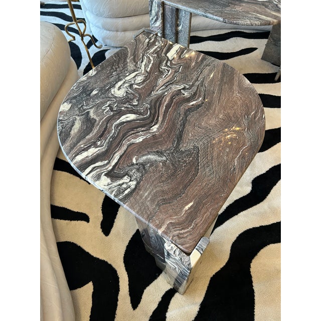Roche Bobois Marble “Eye” End Table Attributed to Roche Bobois For Sale - Image 4 of 16