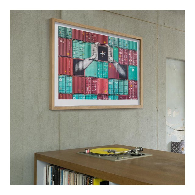 J.R., Ballerina in Containers, 2021, Lithograph For Sale - Image 4 of 5