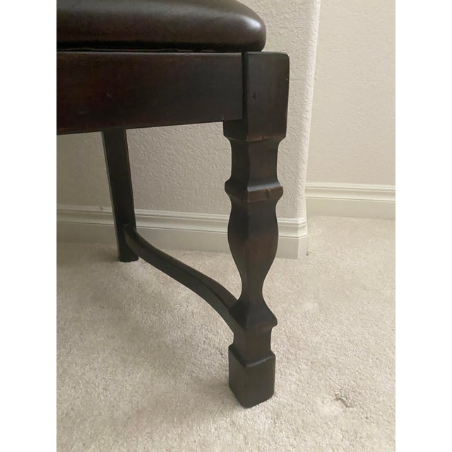 South Cone 20th Century South Cone Trading Company Tall Back Chair Spanish Colonial Western Style Mint Condition For Sale - Image 4 of 14