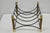 Mid 20th Century Modern Wood & Wrought Iron Magazine Rack Fireplace Log Holder For Sale - Image 11 of 11