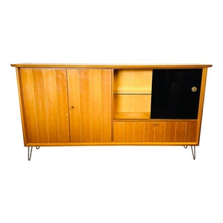 Vintage High Walnut Sideboard, 1960 For Sale