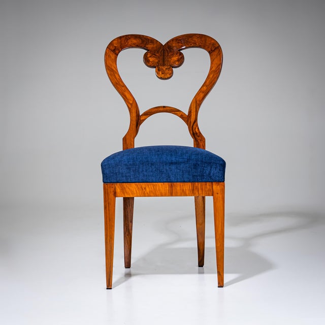 Wood Biedermeier Side Chairs in Walnut, Austria, 1830s, Set of 3 For Sale - Image 7 of 10