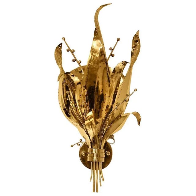 Contemporary Brass Sconce For Sale - Image 6 of 6