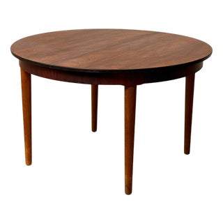 Danish Round Dining Table in Santos Rosewood For Sale