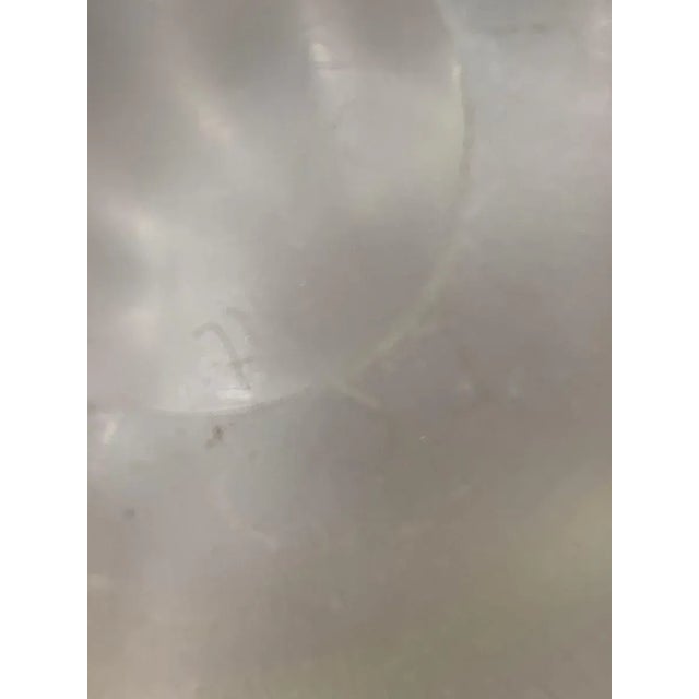 White Glass Bowl by W. J. Rozendaal for Kristalunie Maastricht, 1950s For Sale - Image 8 of 9