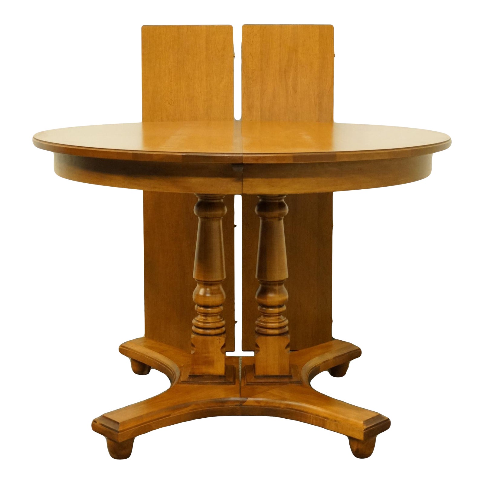 Tell City Furniture Colonial Style Maple 64" Double Pedestal Dining