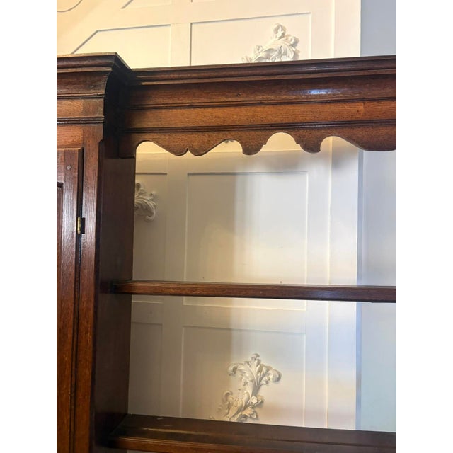 Antique Georgian Lancashire Oak Dresser and Plate Rack, 1780 For Sale - Image 14 of 18