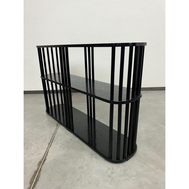 Vintage Art Deco Black Shelf, 1920s For Sale - Image 4 of 13