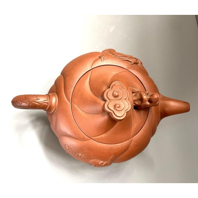 Ceramic Vintage Yixing Transformation of Fish to Dragon Teapot For Sale - Image 7 of 12