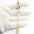Gold Late 20th Century Cartier Yellow Gold & Diamond Diadea Link Bracelet & Earrings Set - 3 Pieces For Sale - Image 8 of 12