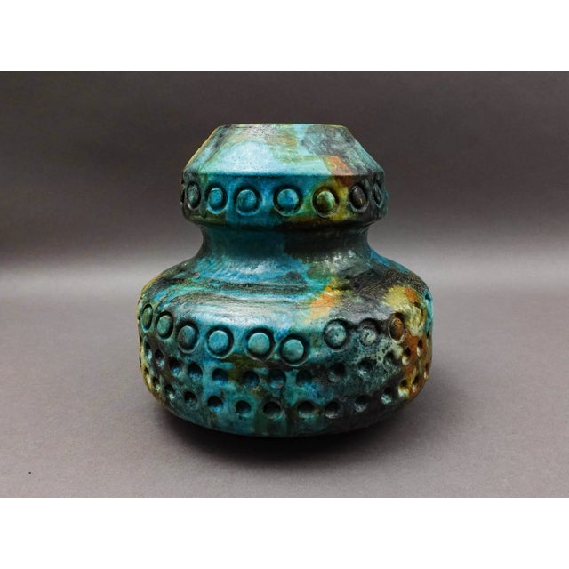 Mid 20th Century Alvino Bagni Italy for Raymor Sea Garden Mid-Century Modern Art Pottery Vase For Sale - Image 5 of 9