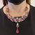 Bochic "Capri" Vintage Ruby, Emerald & Sapphire Necklace - 18K Gold & Silver For Sale - Image 18 of 18