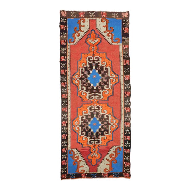 Vintage Turkish Kilim Rug For Sale