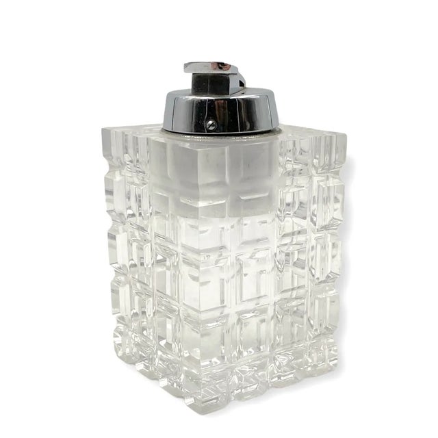 1970s Acrylic Glass Table Lighter, Italy, 1970s For Sale - Image 5 of 10