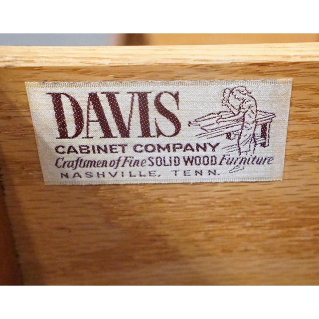 Davis Cabinet Co. Italian Neoclassical Style 70" Adriano Cherry Triple Door Dresser 502 For Sale - Image 11 of 17