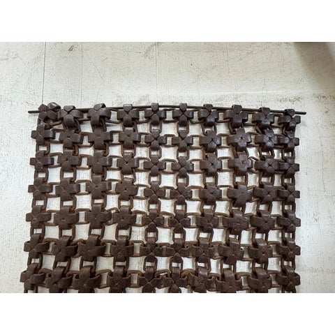 Mid 20th Century Vintage Metal Chain Wall Decor For Sale - Image 5 of 8