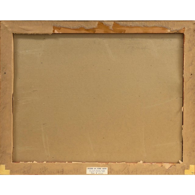 'View of the Old Carmel Mission, Monterey, California' by Edda Maxwell Heath, Woman Artist, Society of Watercolor Artists, New York For Sale - Image 9 of 10