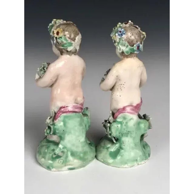 18th Century English George III Chelsea Derby Porcelain Figures of Cherubs - a Pair For Sale In New York - Image 6 of 11