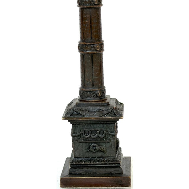 Ferdinand Barbedienne French Grand Tour Bronze Paschal Column, circa 1870 For Sale - Image 4 of 18