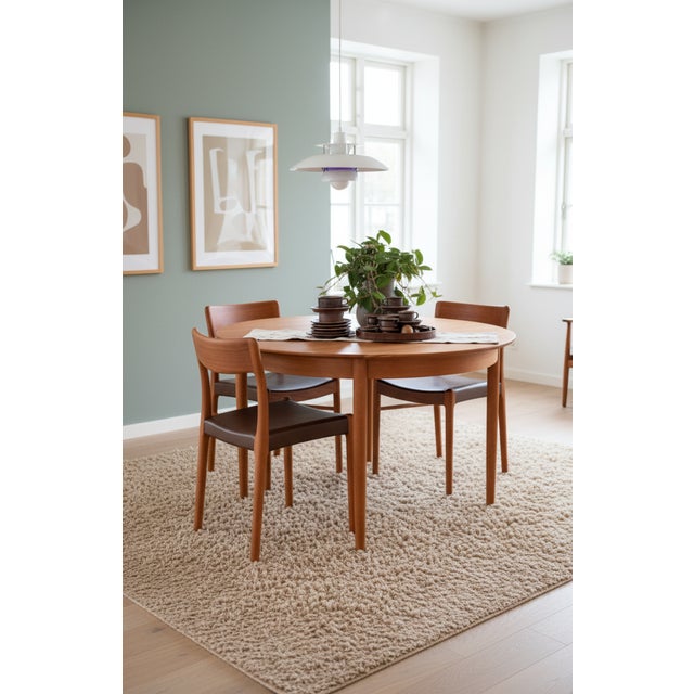 1970s Danish Dining Chairs in Teak and Leather, 1960s, Set of 6 For Sale - Image 5 of 18