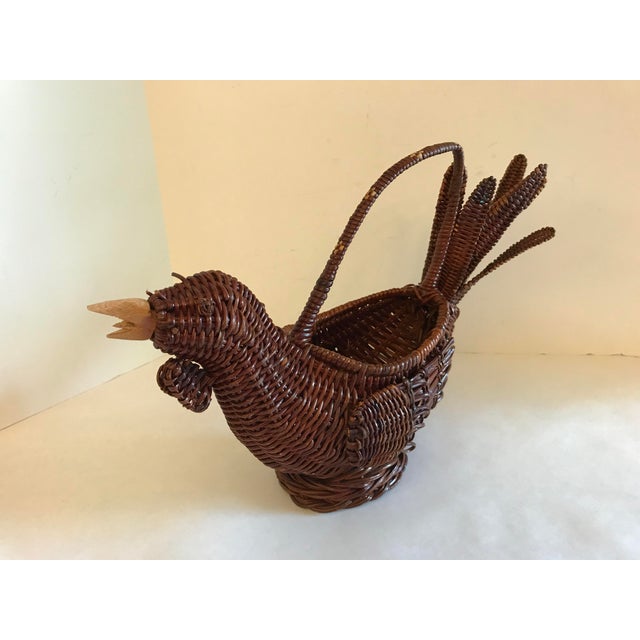 Vintage Wicker Chicken Basket Chairish