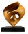Abstract David Allen Chamberlain ‘Resona’ 1984 Hand-Carved Solid Mahogany Abstract Sculpture For Sale - Image 3 of 11