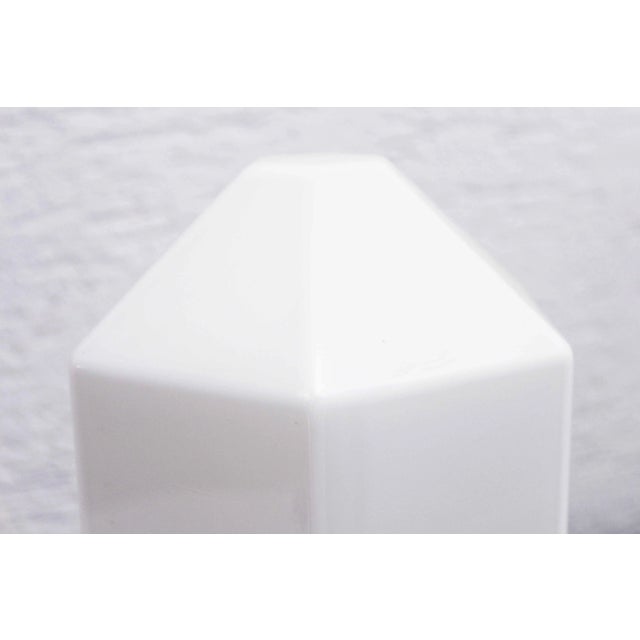 Art Deco Lamp in Wood and Opal Glass, 1930s For Sale - Image 6 of 10