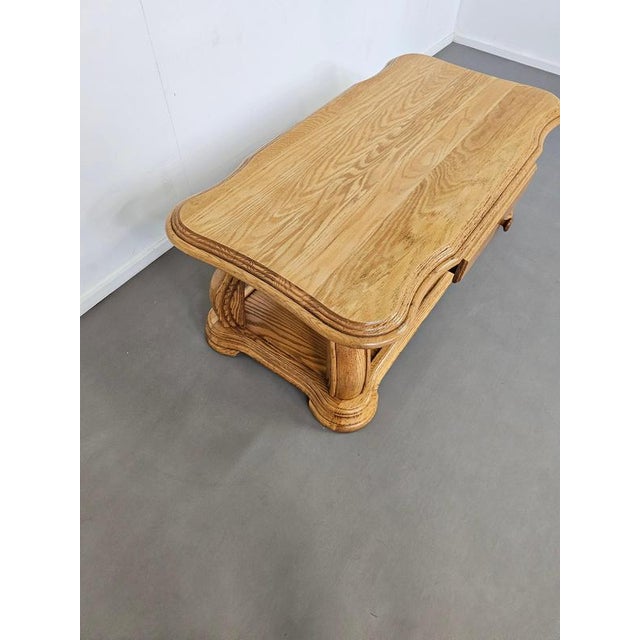 Wood French Oak Coffee Table, 1970s For Sale - Image 7 of 18