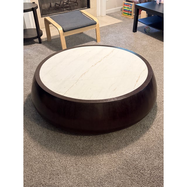 Thomas Pheasant for McGuire Drum Cocktail Table For Sale - Image 9 of 12