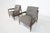 Set of Mid-Century Modern Armchairs in Wood and Grey Fabric, Italy, 1960s For Sale - Image 10 of 13