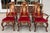 Set of 6 Antique George I Burl Walnut Dining Chairs. 2 arm chairs and 4 side chairs.