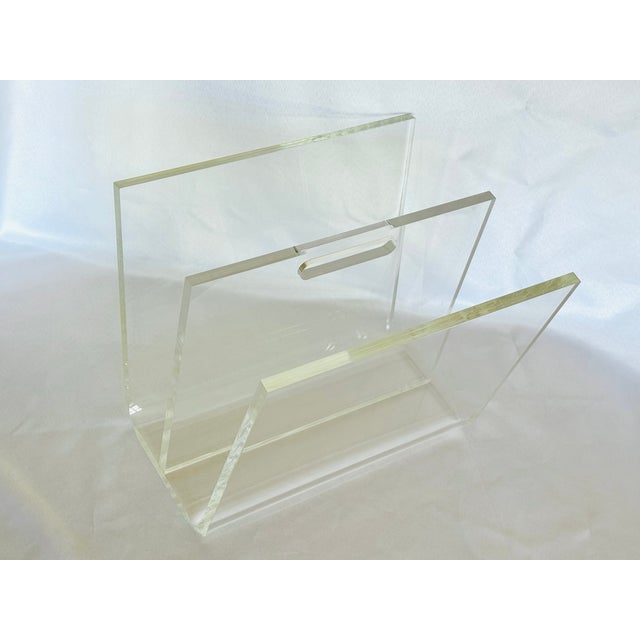 1970s Lucite Magazine Rack For Sale - Image 14 of 15