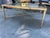 Vintage Louis XVI Style Wrought Iron and Antiqued Mirror Glass Top Coffee Table For Sale - Image 10 of 18