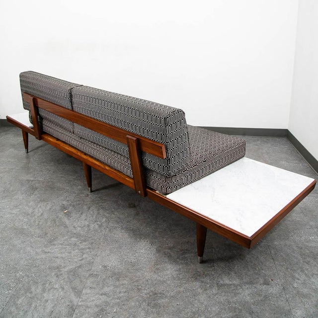 Mid-Century Modern Mid Century Modern Sofa Couch Gondola Adrian Pearsall Daybed Travertine Platform For Sale - Image 3 of 12
