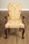 Henredon Scroll and Floral Upholstered Cabriole Leg Armchairs For Sale - Image 13 of 18