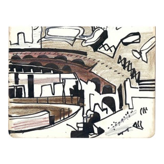 1950s Robert Angeloch Roman Coliseum Painting For Sale