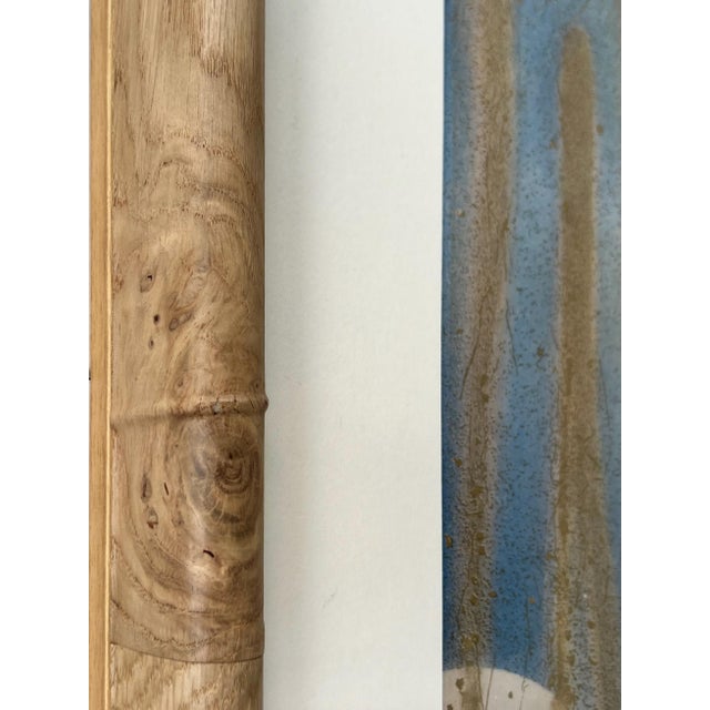 Blue Japanese Woodblock Print Ogyu Tensen's "Picture of the Sky Fountain" For Sale - Image 8 of 11