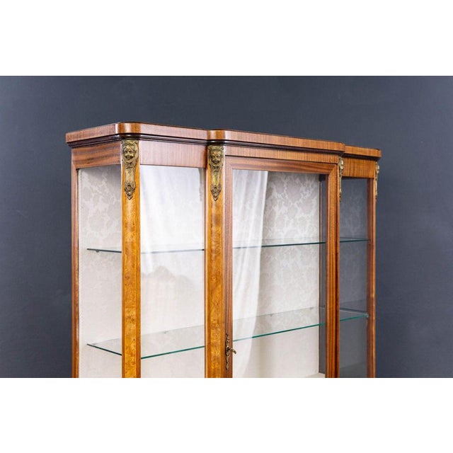Mid-Century Baroque Style Showcase Cupboard For Sale - Image 11 of 16