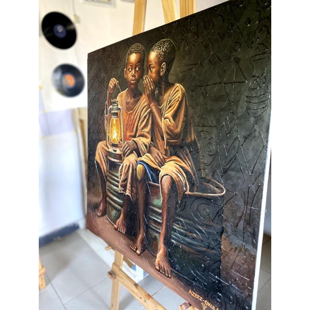 Figurative "Where Silence Speaks", Acrylic Painting on Canvas, 2026 For Sale - Image 3 of 6