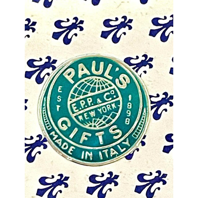 Gold Vintage Florentine Floral Souvenir Frame For Sale - Image 8 of 8