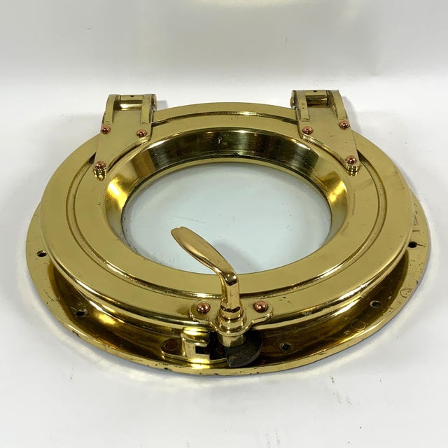 Metal Yacht Porthole Solid Brass Highest Quality For Sale - Image 7 of 8