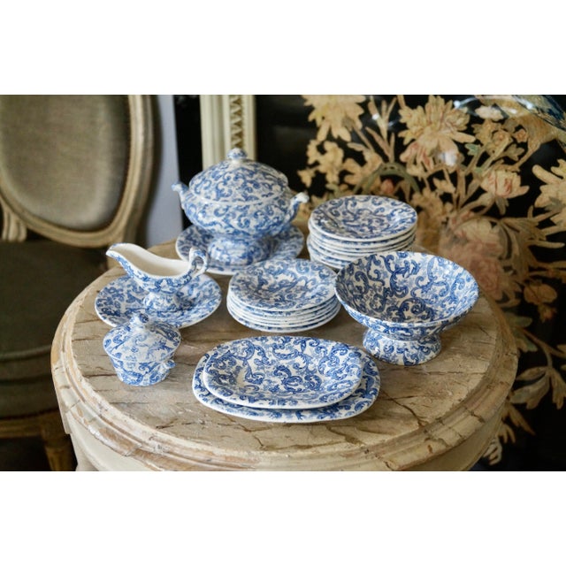 Antique Staffordshire Pottery Children's Dinner Service Toys Set from Ca 1880-1900, 1885, Set of 26 For Sale - Image 10 of 11