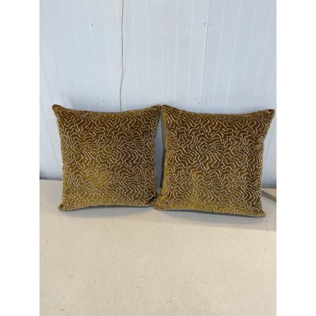 Manuel Canovas Velvet Pillows- Set of 2 For Sale In Portland, OR - Image 6 of 6