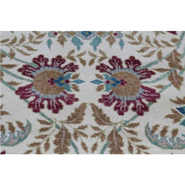 Beige Handwoven Spanish Style Area Rug 6'0" X 8'8" For Sale - Image 8 of 11