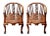 Pair of Vintage Hand Carved Horseshoe Chairs For Sale - Image 10 of 10