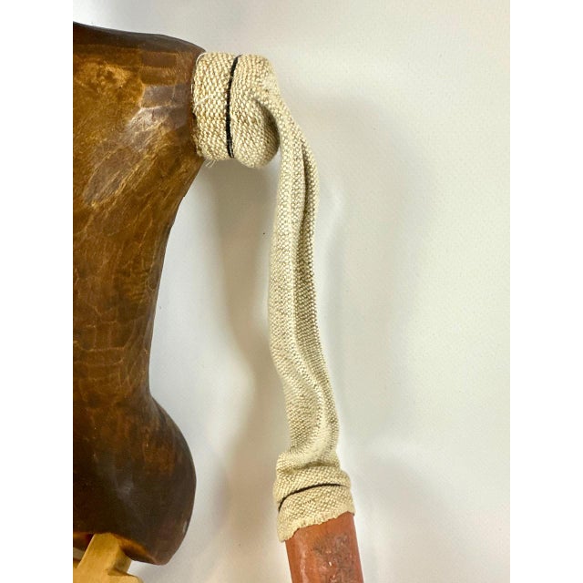 Large Antique Czech Hand-Carved and Painted Theater Puppet Doll, 18th Century For Sale - Image 14 of 18